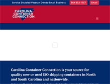 Tablet Screenshot of carolinacontainerconnection.com